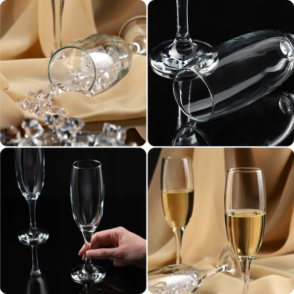 KADAX Champagne Prosecco Vinglas 220 ml Set med 6 glas