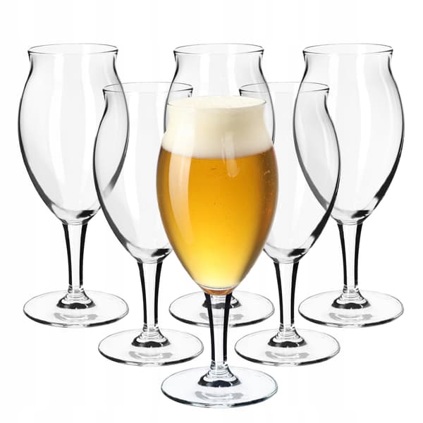 KADAX Ølkrus Ølglas Ølkrus Glas Højt bæger 410 ml 6 stk.