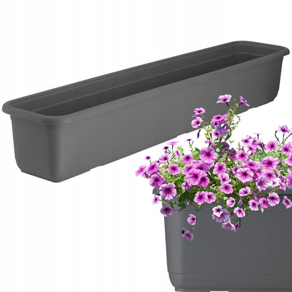 KADAX Balkonkasse Urtepotte 80 cm Urtepotte med Aflang Fod