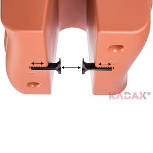 KADAX Balkonkasse Urtepotte Urtepotte til Balustrade 29,5x28x19,5 cm