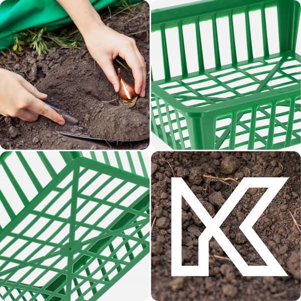 KADAX Kurv til plantning af løg, tulipaner, 28 cm, 10 stk.