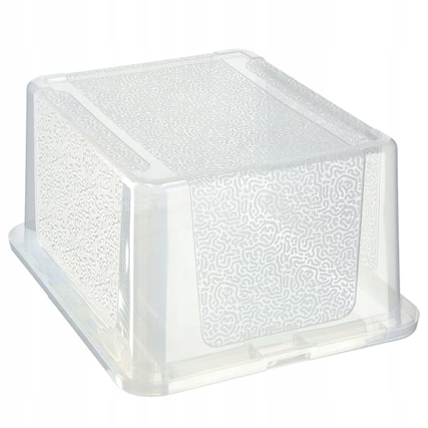 KADAX 20L plastbehållare med lock transparent låsbar stor låda