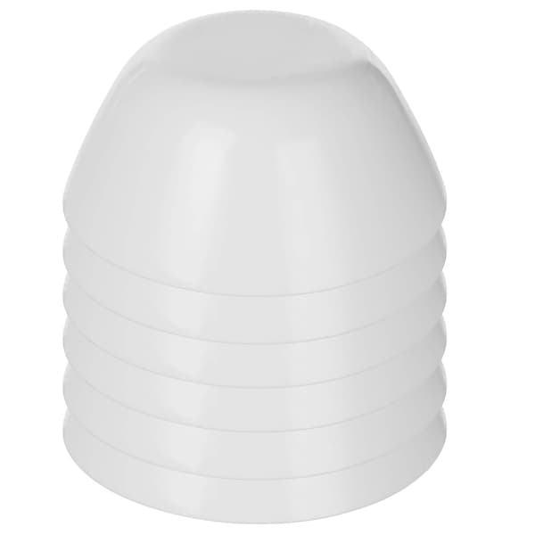 KADAX Salladsskål 18cm Glasskålar för Soppa och Snacks Set Vit 6 delar