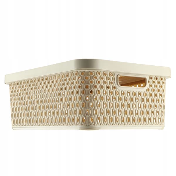 KADAX Korg med lock Förvaringslåda 12L Beige
