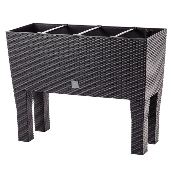 KADAX Urtepotte Haveplanter + Indsats Blomsterkasse på Ben Brun 80cm