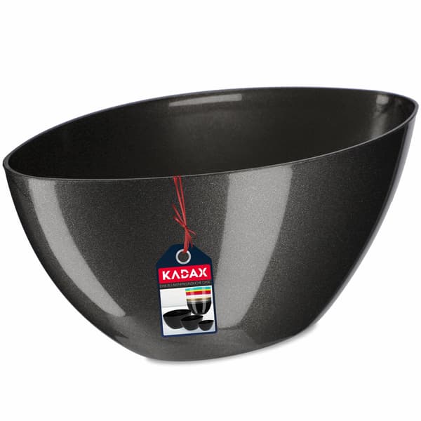 KADAX Urtepotte 21cm Oval Urtepotte Plastik Grafit