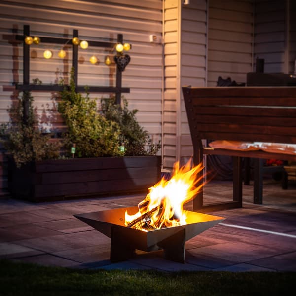 KADAX Bålplads 56 cm Til Bål Grill Kedel Stålrist Stor Skål