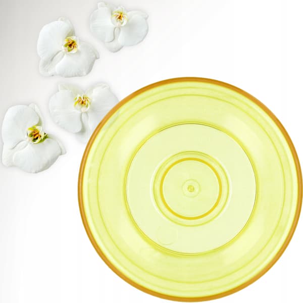 KADAX Urtepotte Orkidé Planter Plastik Urtepotte Gul Massiv 12cm