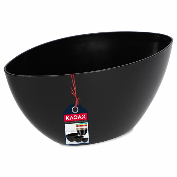 KADAX Urtepotte 38cm Oval Urtepottedæksel Plastik Sort