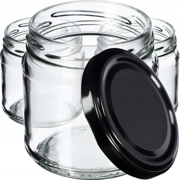 KADAX Lerma purkituspurkit 200ml 50kpl 66mm + mustat kannet
