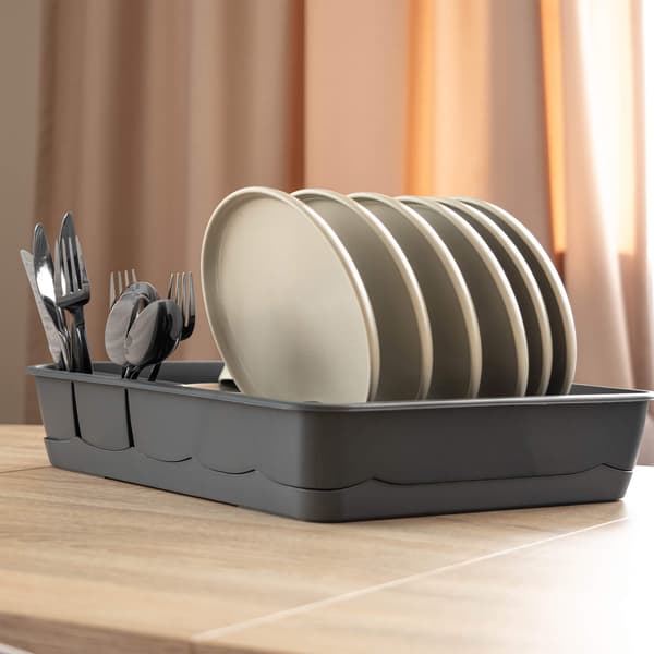 KADAX Diskställ, Bestickställ, Stående, Grå, 44,5 cm, Stor