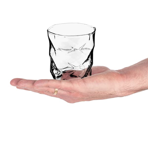 KADAX Glas för Whisky, Drycker, Juice, Vatten 330ml Presentset med 4
