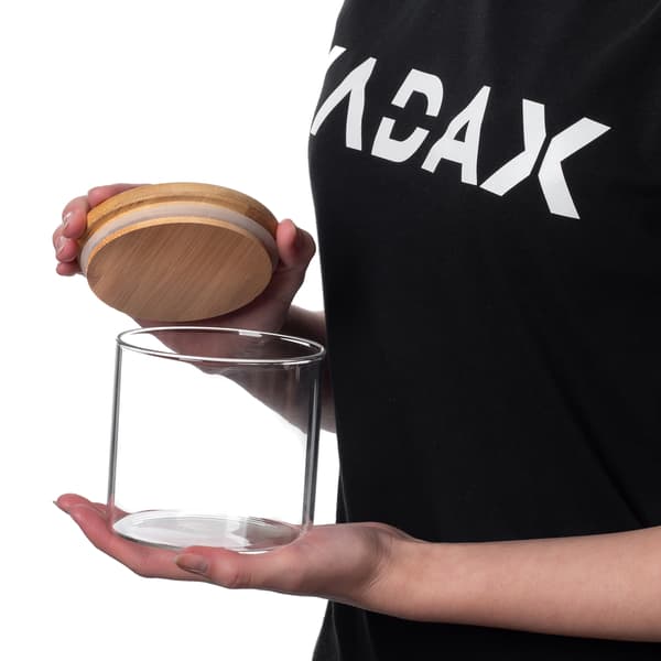 KADAX Matbehållare Pasta Glas Kryddburk med Lock 680 ml