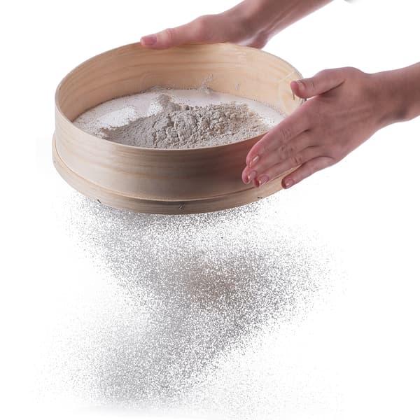 KADAX Träsikt 23cm för mjöl, florsocker, kök