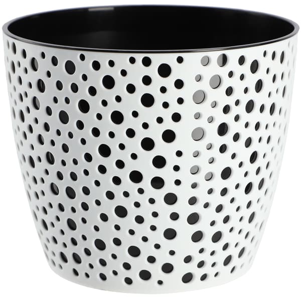 KADAX Urtepotte, Urtepotte, Rund Låg, Plastik Blomsterfod, 15cm, Sort