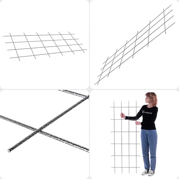 KADAX Havepergola Metalstøtte til Planter Roser Blomster Espalier 60x150cm