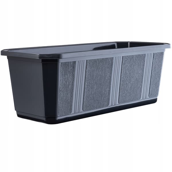 KADAX Balkonkasse 40 cm Urtepotte Urtepotte Balkon Grafit