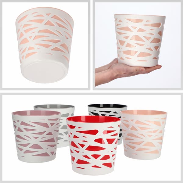 KADAX Blomkruka, Plastblomkruka, Blominsats, 17 cm, Orange, Kadax