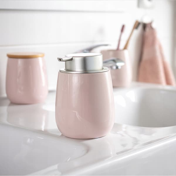 KADAX Tvålpump flytande tvål 400 ml rosa keramik