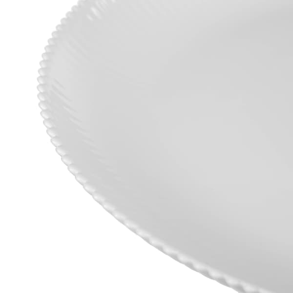 KADAX 3x Middagstallrikar 26,5 cm Stora Glastallriksset Räfflade
