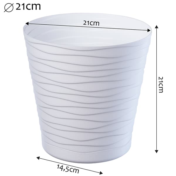 KADAX Urtepotte 21 cm Plastik Urtepottedæksel med Stativ