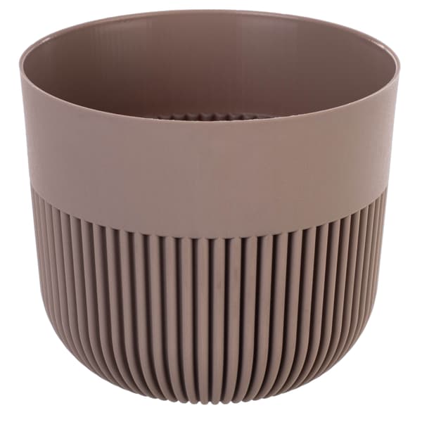 KADAX Blomkruka, Blomkruksskydd, 17 cm, Plast, Rund, Räfflad, Beige