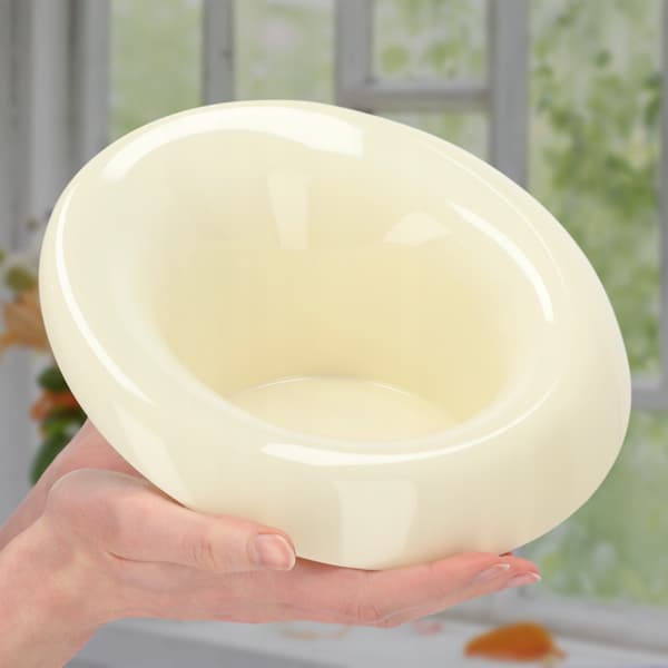 KADAX Urtepotteskjuler til Arrangementer Kompositioner Midterstykke Ikebana Base Creme 12cm