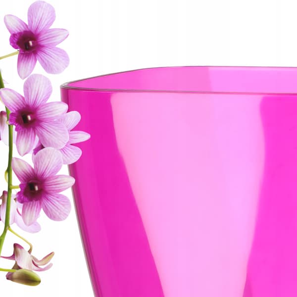 KADAX Urtepotte Orkidé Planter Plastik Urtepotte Lyserød Massiv 13cm