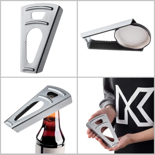 KADAX Åbner til Glas, Flasker, Låg, Kapsler, Universal Manual 2 i 1
