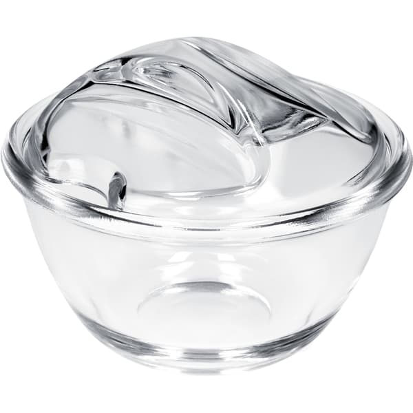 KADAX Sukkerskål Sukkerskål med låg Glas sukkerbeholder Elegant