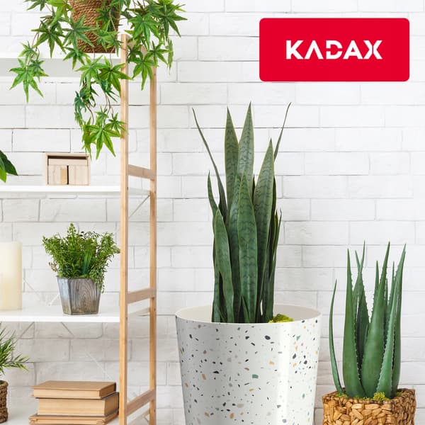 KADAX Urtepotte Plastik Urtepottedæksel til Rund Terrazzo Potte 19cm