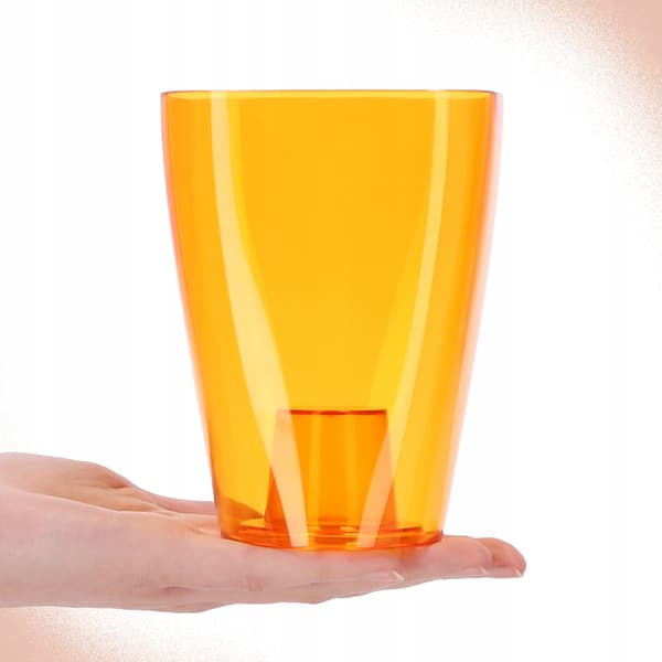 KADAX Blomkruka Orkidé Planter Plast Planter Orange 9cm