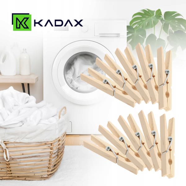 KADAX Pyykkipojat Puiset Pyykkiklipsit 10 kpl