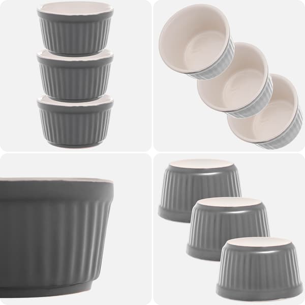 KADAX Bakformar Ramekins Ugnsfast form 9 cm Skålar 150 ml 3 st