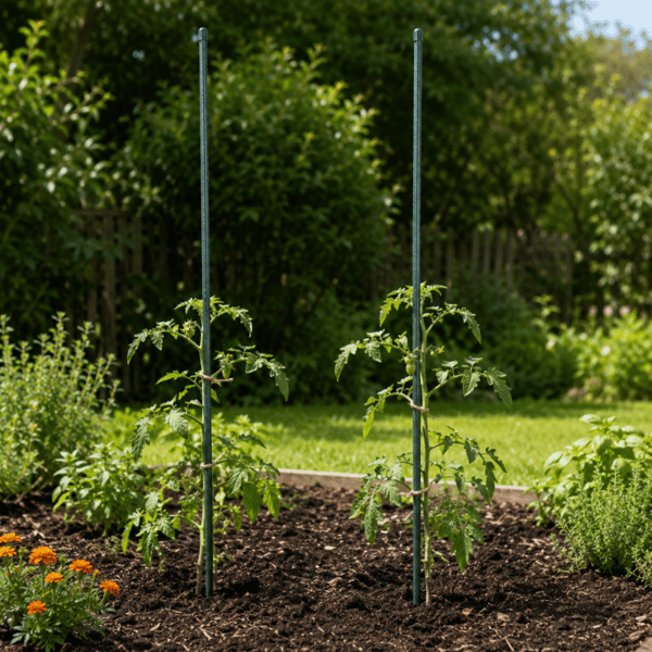 KADAX Växtstöd 120cm Tomatpåle Belagd 11mm 10st