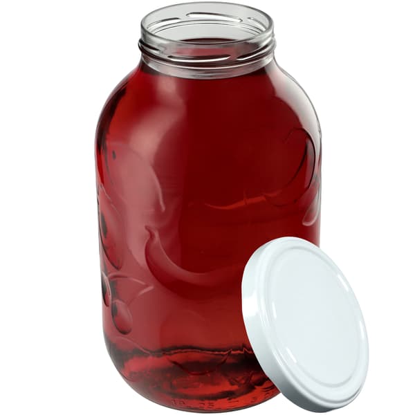 KADAX Glasburk 5L Gurka 5000ml + Kork Fi 100 Mönster