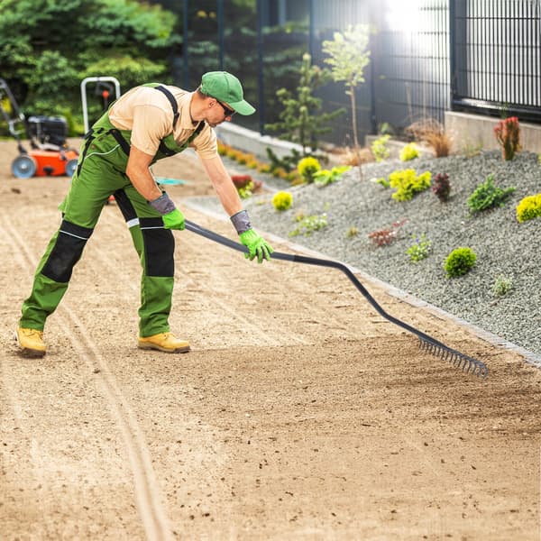 KADAX Løvrive Solid Ergonomisk 14-Tænders Græs Universal 150cm