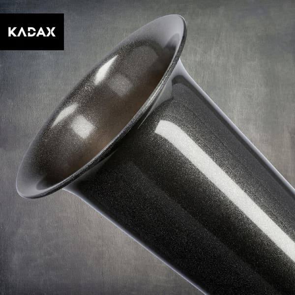 KADAX Vaseflaske til kirkegårdsgravsten 23 cm grafitgravsten til blomster
