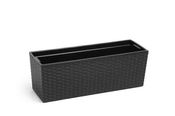 KADAX Urtepotte Balkonkasse med Indsats Blomsterfod 19x56cm + Håndtag