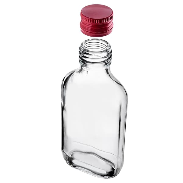 KADAX Pullo 100ml Punaisella korkilla 50kpl.