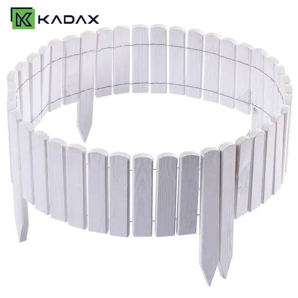 KADAX Płotek rabatowy drew L200 h20 biały K17397