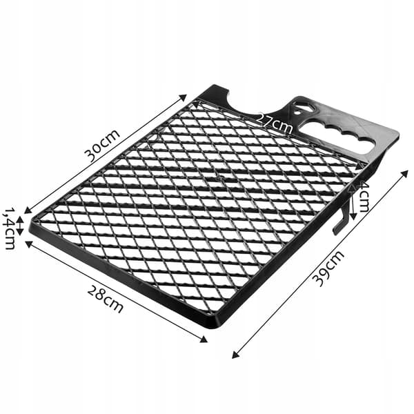 KADAX Stort Malergitter 280x390 mm Til 25 cm Malerulle Sort Med Spandholder