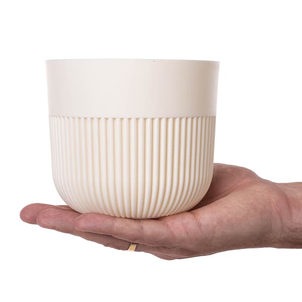 KADAX Blomkruka, Blomkruksskydd, 13 cm, Plast, Rund, Räfflad, Växt