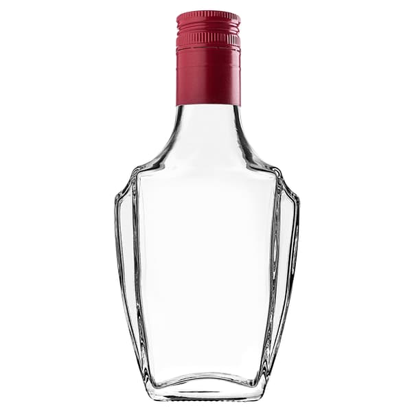 KADAX lasipullo tinktuuralle 250ml pitkällä punaisella korkilla 50kpl.