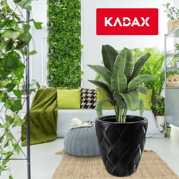 KADAX Urtepotte med Indsats 32cm Urtepottedæksel Plast Høj