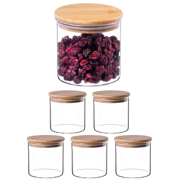 KADAX Matbehållare Pasta Glas Kryddburk med Lock 680 ml