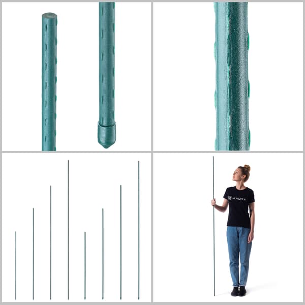 KADAX Växtstöd 180 cm tomatpinnar belagda 11 mm 15 st