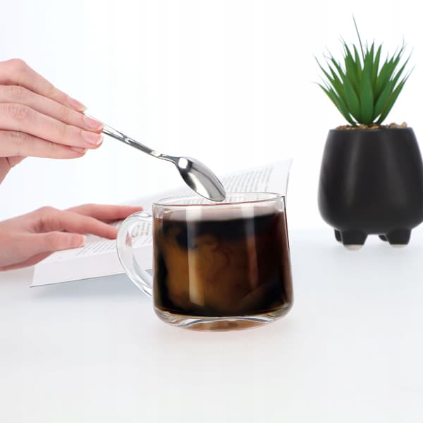 KADAX Te- og Kaffeske Sæt med 3 Sølvfarvede Rustfrit Stål Skeer