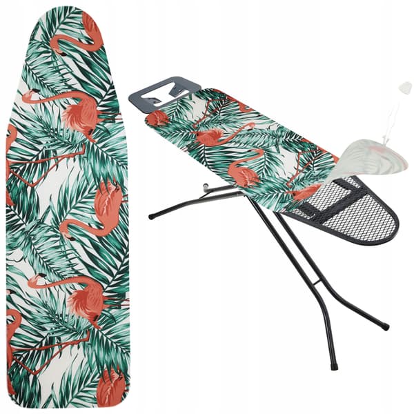 KADAX Strykbrädesöverdrag 148x52cm Stretchig Baksida Flamingos