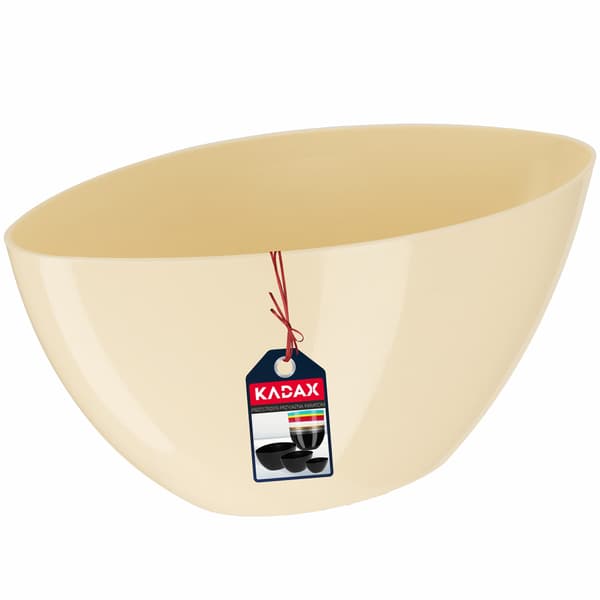 KADAX Urtepotte 38cm Oval Plastik Urtepottedæksel Ecru